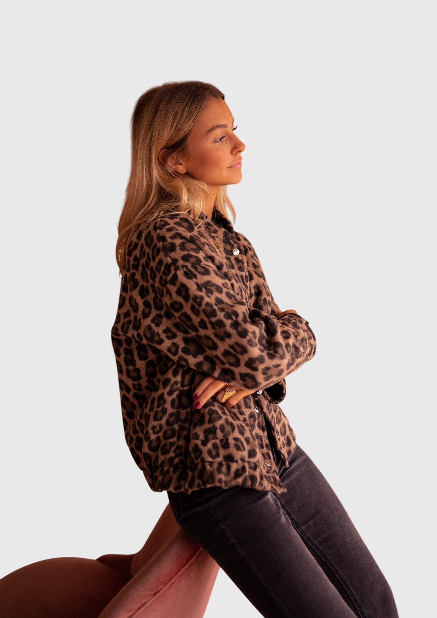 Elodie | Stilvolle Leopardenprint-Jacke