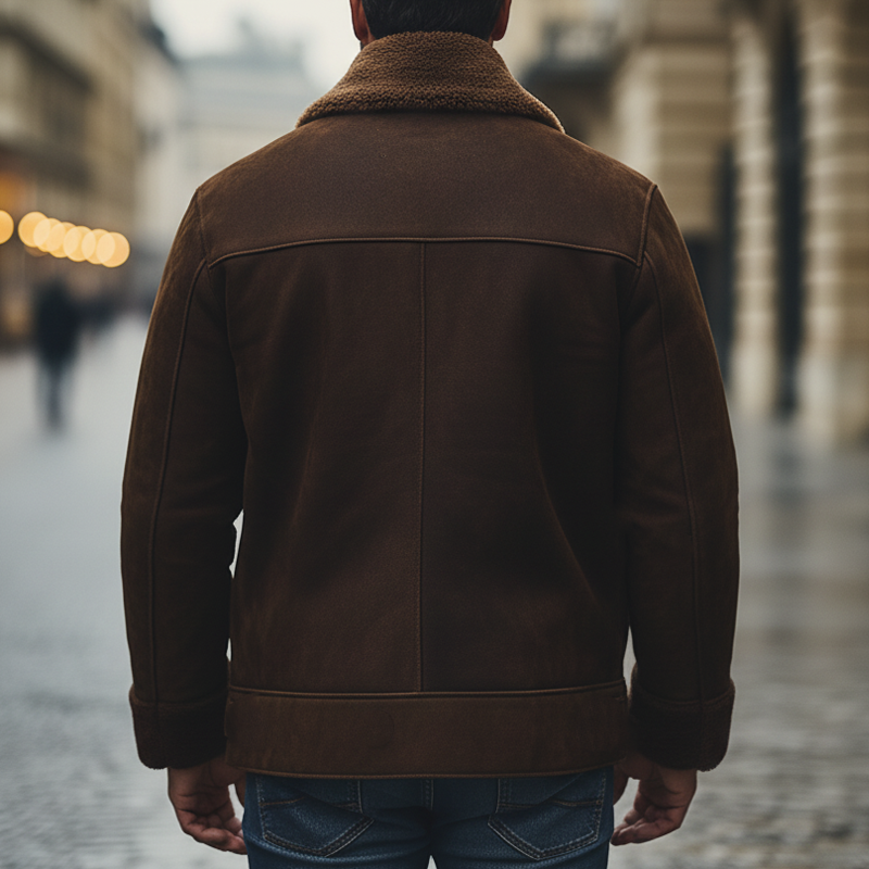 Montrel Berlin-  Sherpa Winterjacke – Vintage Braun