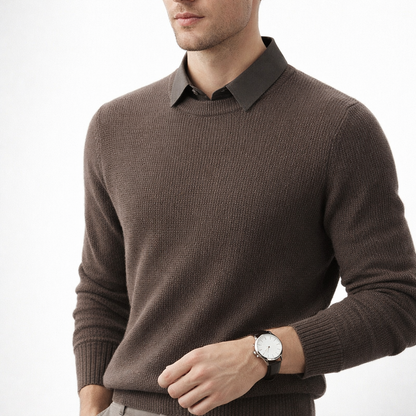Herren Strickpullover mit Polokragen – Elegant & Modern