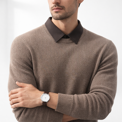 Herren Strickpullover mit Polokragen – Elegant & Modern