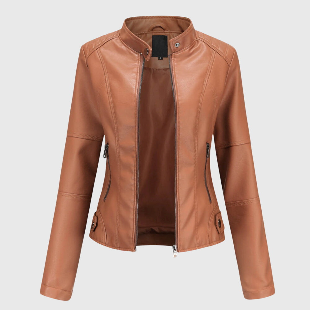 Giorgina™ - Stylische Lederjacke für Frauen
