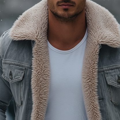 Sherpa-Lined Winter Jacket – Premium Herren Outerwear