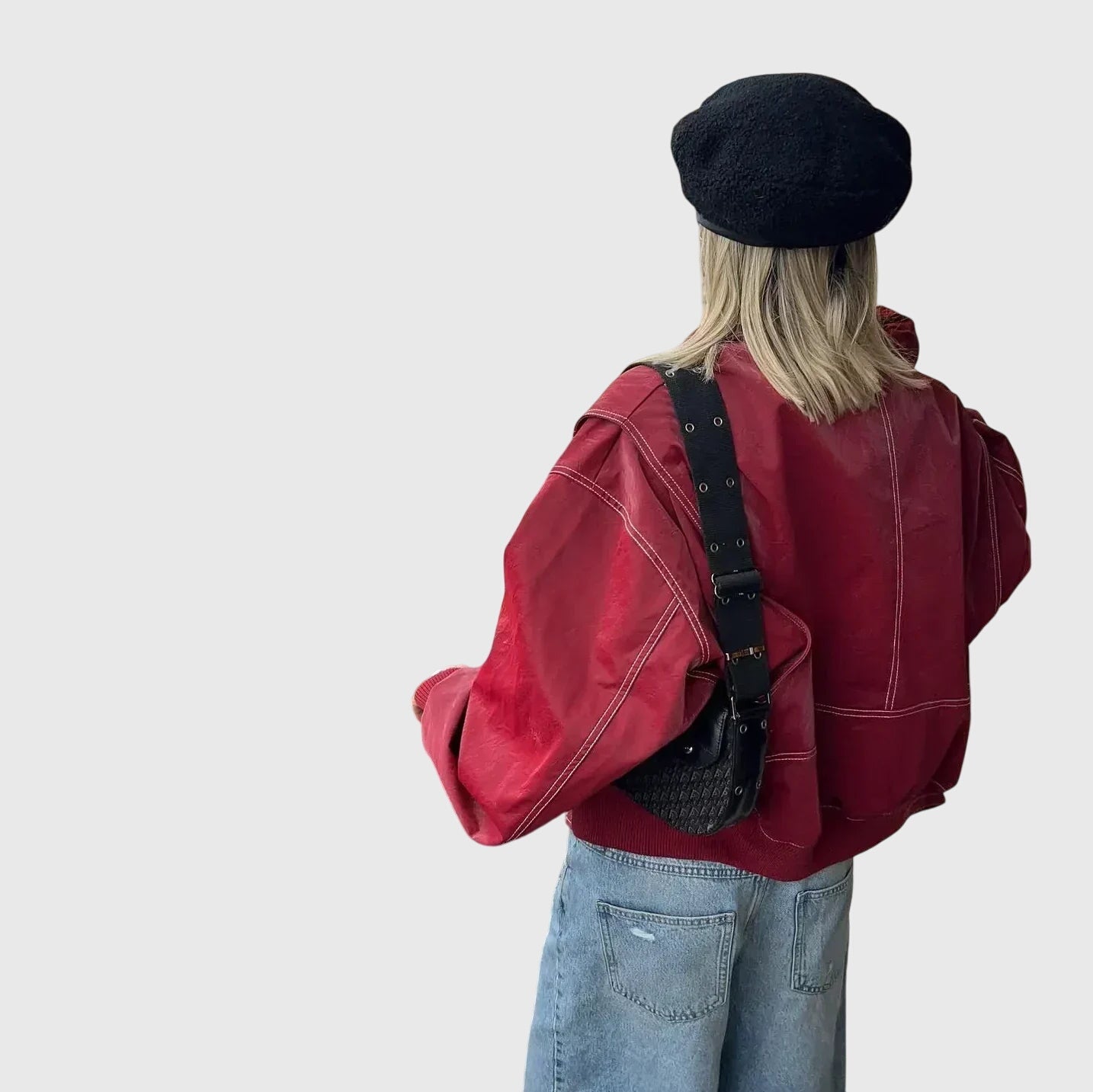 Faye™ - Übergroße Lederjacke