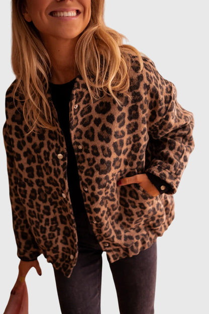 Elodie | Stilvolle Leopardenprint-Jacke