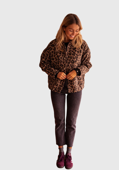 Elodie | Stilvolle Leopardenprint-Jacke