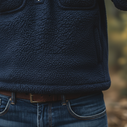 Herren Sherpa Fleece Jacke – Warm, Robust & Stilvoll