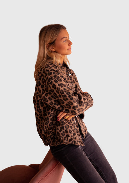 Elodie | Stilvolle Leopardenprint-Jacke
