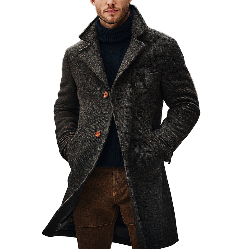Eleganter Herren Wintermantel – Warm, Modern & Hochwertig