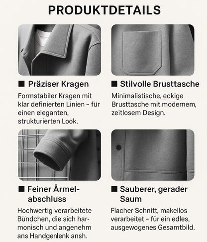 Moderne Woll-Overshirt Jacke – Wärme & Stil für Jeden Tag