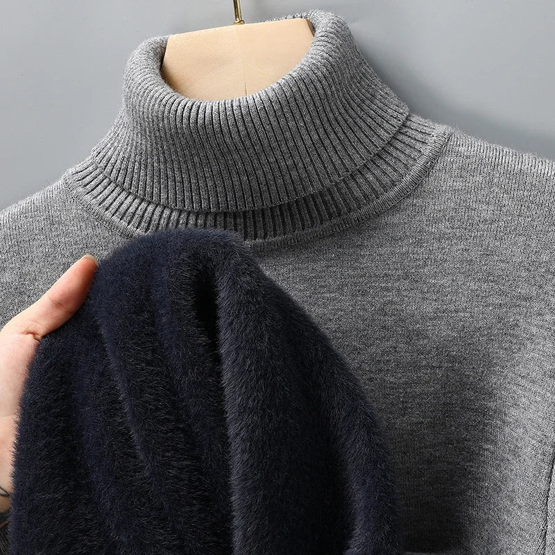 Luxuriöser Fleece-Rollkragenpullover – Ultra Weich & Warm