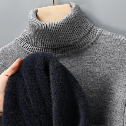 Luxuriöser Fleece-Rollkragenpullover – Ultra Weich & Warm