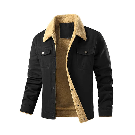 Herren Sherpa Cordjacke – Warm, Bequem & Modisch