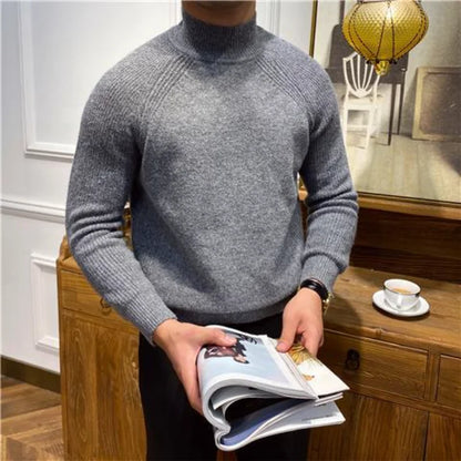Premium Strickpullover mit Stehkragen – Warm, Weich & Elegant