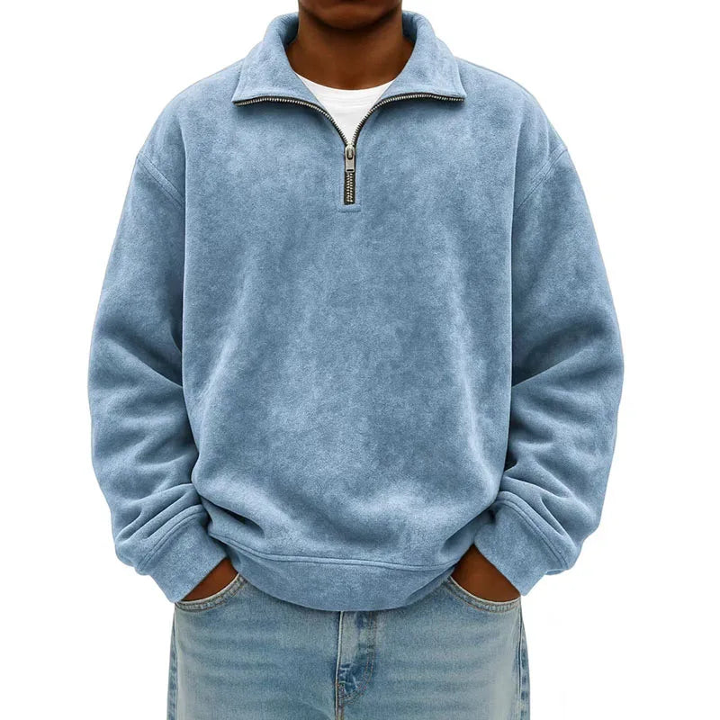 Herren Sportliches Sweatshirt mit Reißverschluss