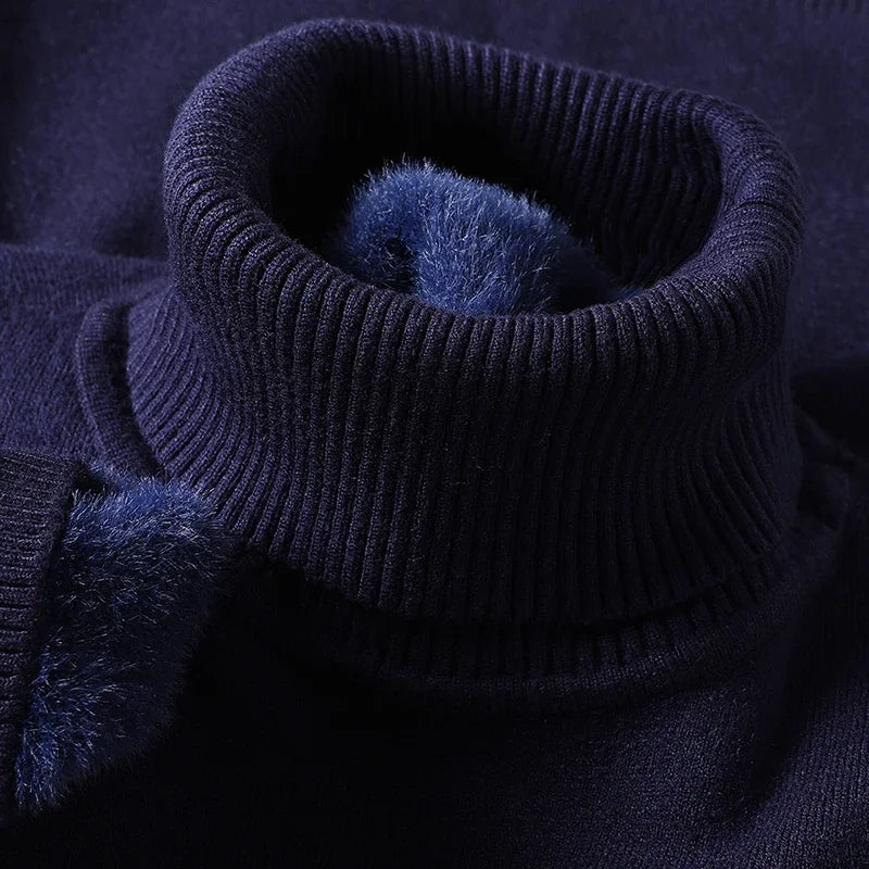 Luxuriöser Fleece-Rollkragenpullover – Ultra Weich & Warm
