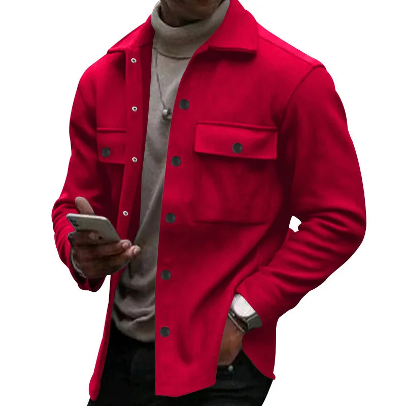 Herren Winter Fleecejacke – Warm, Stilvoll & Slim Fit