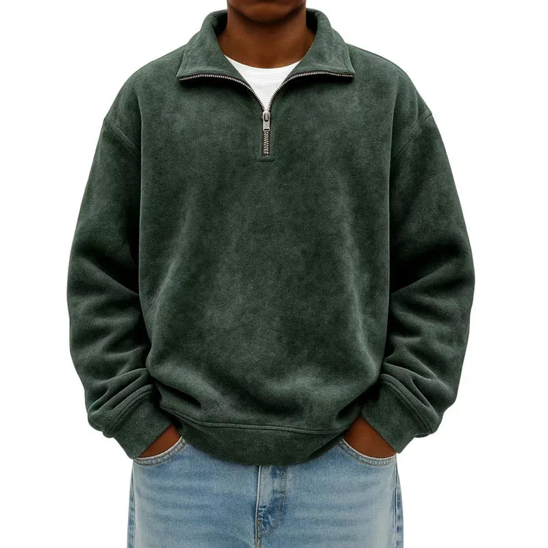 Herren Sportliches Sweatshirt mit Reißverschluss