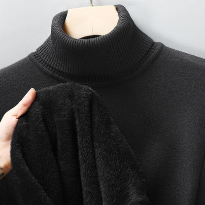 Luxuriöser Fleece-Rollkragenpullover – Ultra Weich & Warm