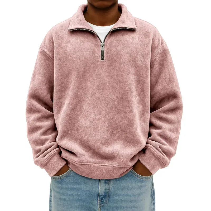 Herren Sportliches Sweatshirt mit Reißverschluss