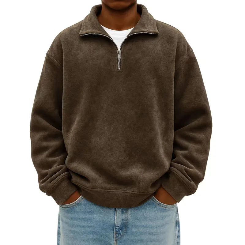 Herren Sportliches Sweatshirt mit Reißverschluss