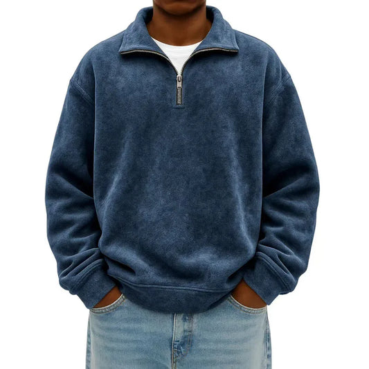 Herren Sportliches Sweatshirt mit Reißverschluss