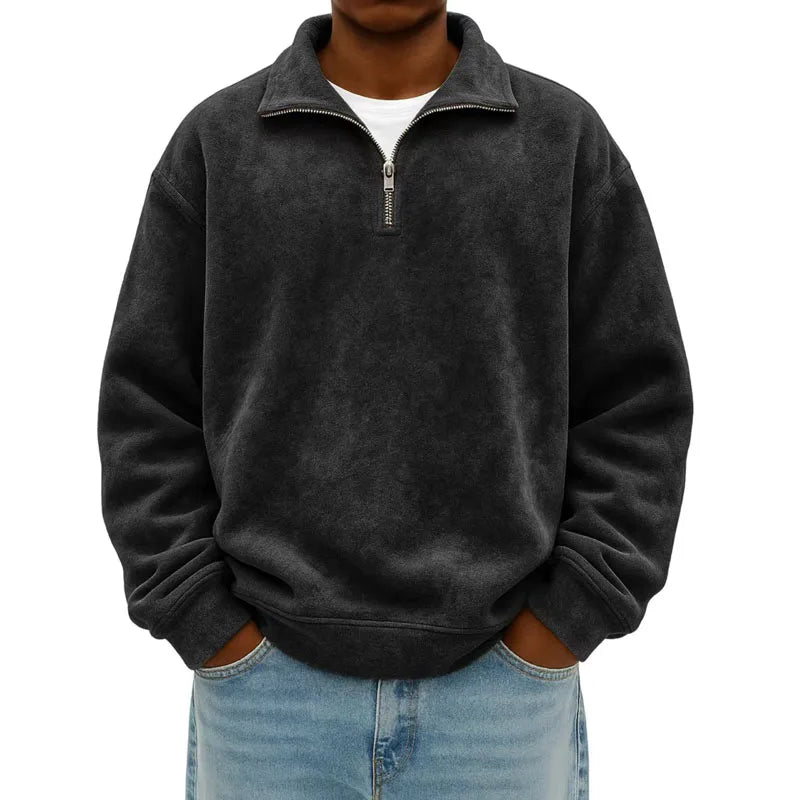 Herren Sportliches Sweatshirt mit Reißverschluss