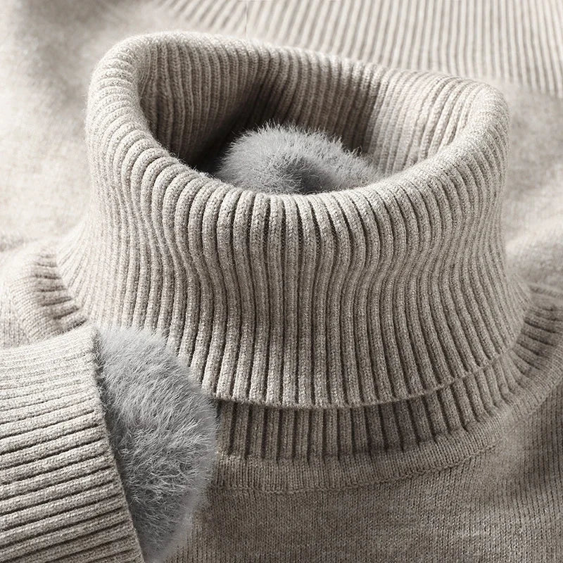 Luxuriöser Fleece-Rollkragenpullover – Ultra Weich & Warm