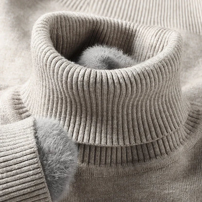 Luxuriöser Fleece-Rollkragenpullover – Ultra Weich & Warm