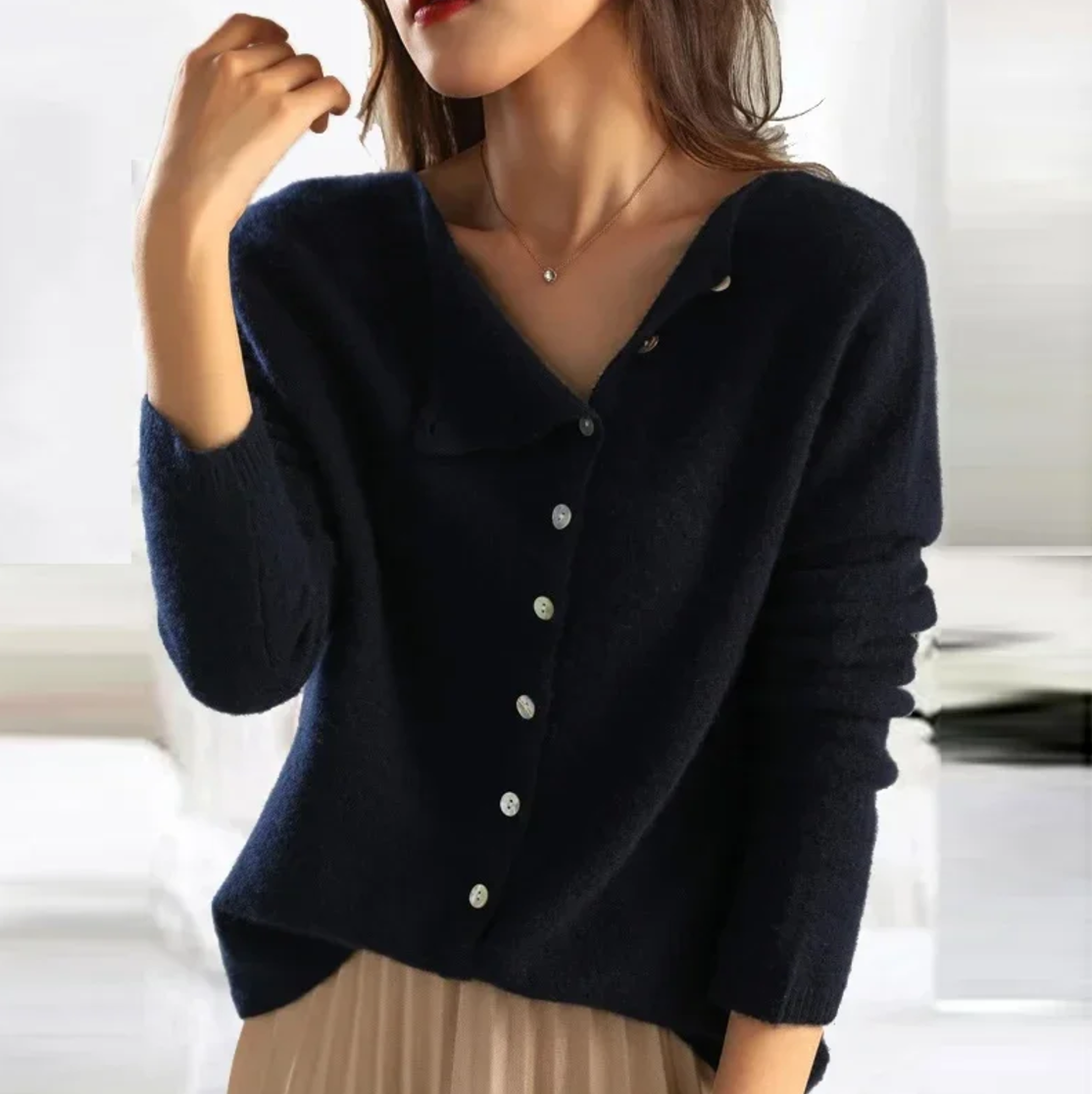 Willow | Eleganter Wollcardigan
