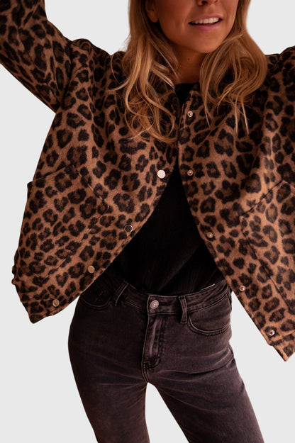 Elodie | Stilvolle Leopardenprint-Jacke