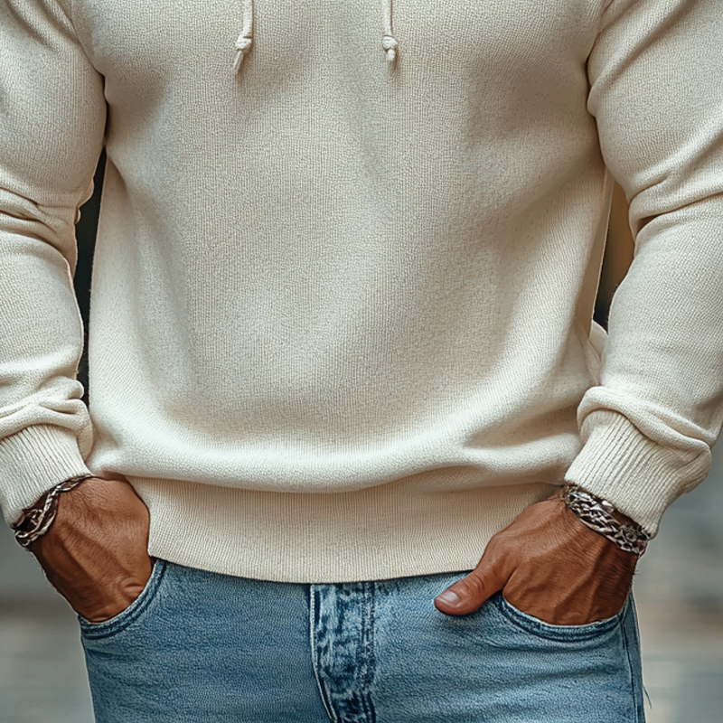 Eleganter Kapuzenpullover für Herren – Slim Fit