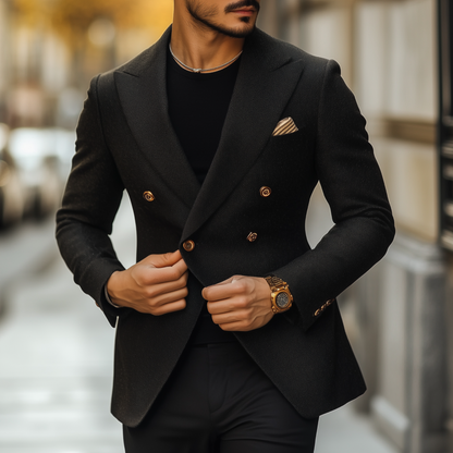 Eleganter Herren Blazer – Zweireihig & Modern
