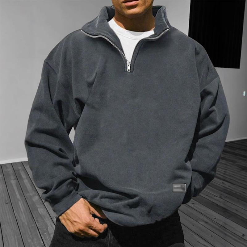 Oversize Sweatshirt mit Reißverschluss – Streetwear Herren