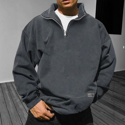 Oversize Sweatshirt mit Reißverschluss – Streetwear Herren