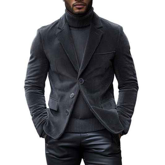 Herren Winter Strickjacke im Blazer-Stil