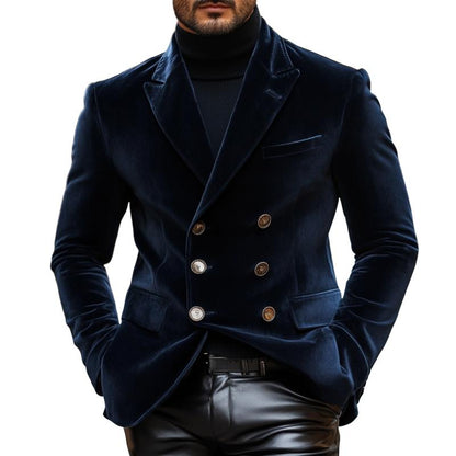 Eleganter Velours Blazer für Herren – Zweireihig