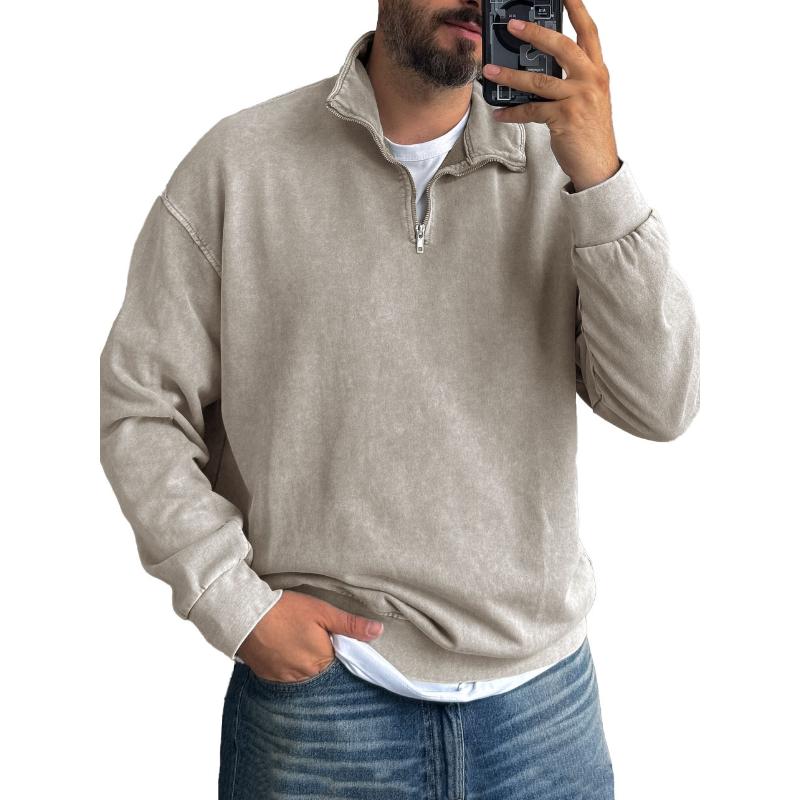 Herren Half-Zip Sweatshirt – Oversize & Bequem