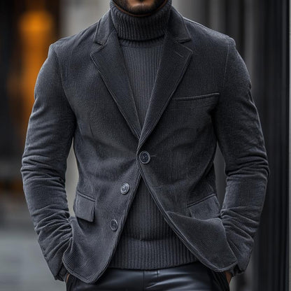 Herren Winter Strickjacke im Blazer-Stil